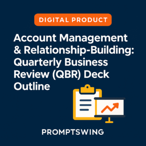 Account Management & Relationship-Building: Quarterly Business Review (QBR) Deck Outline