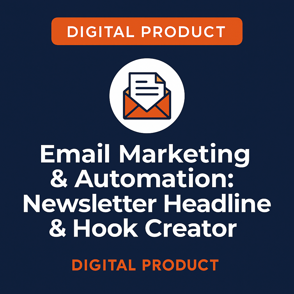 Email Marketing & Automation: Newsletter Headline & Hook Creator