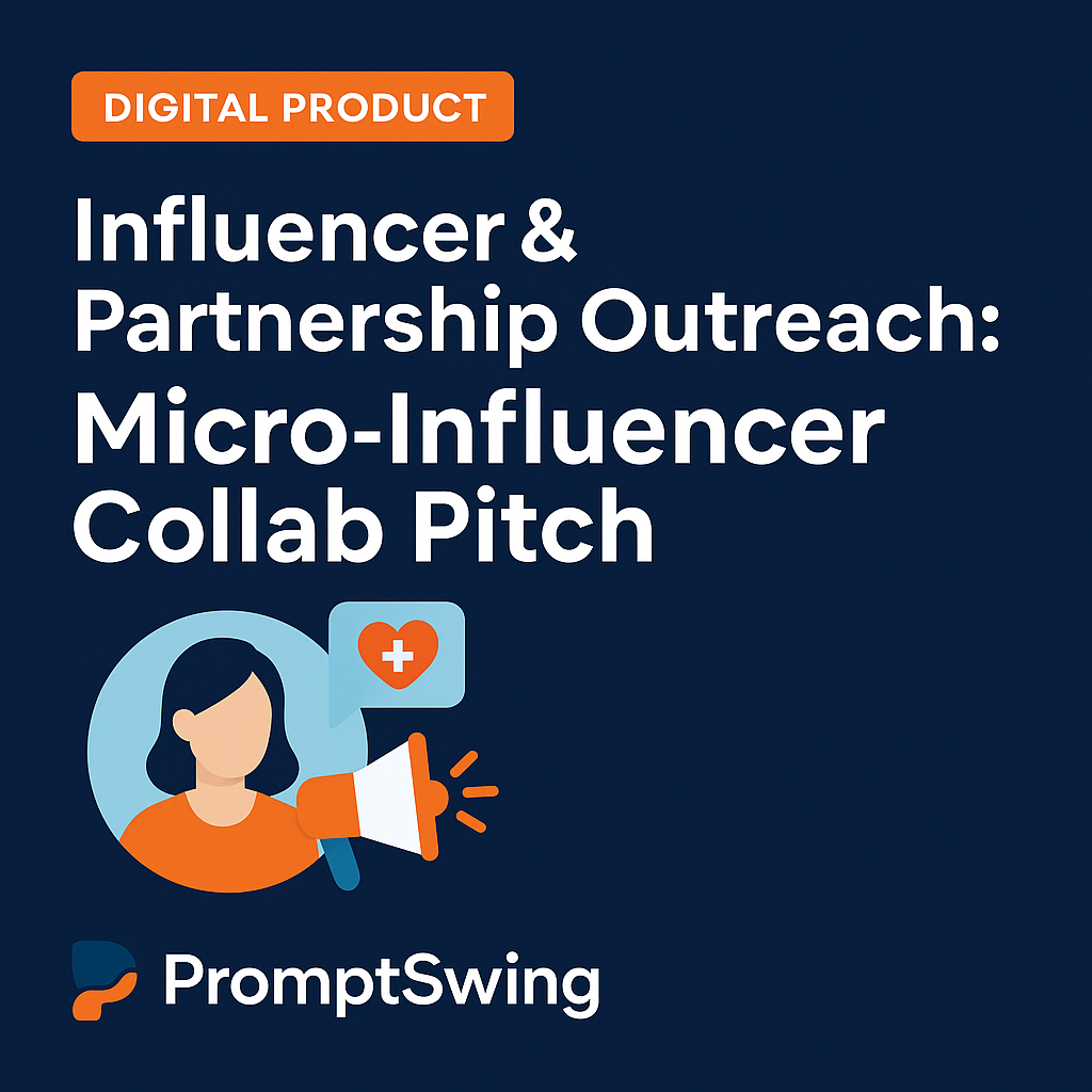 Influencer & Partnership Outreach: Micro-Influencer Collab Pitch