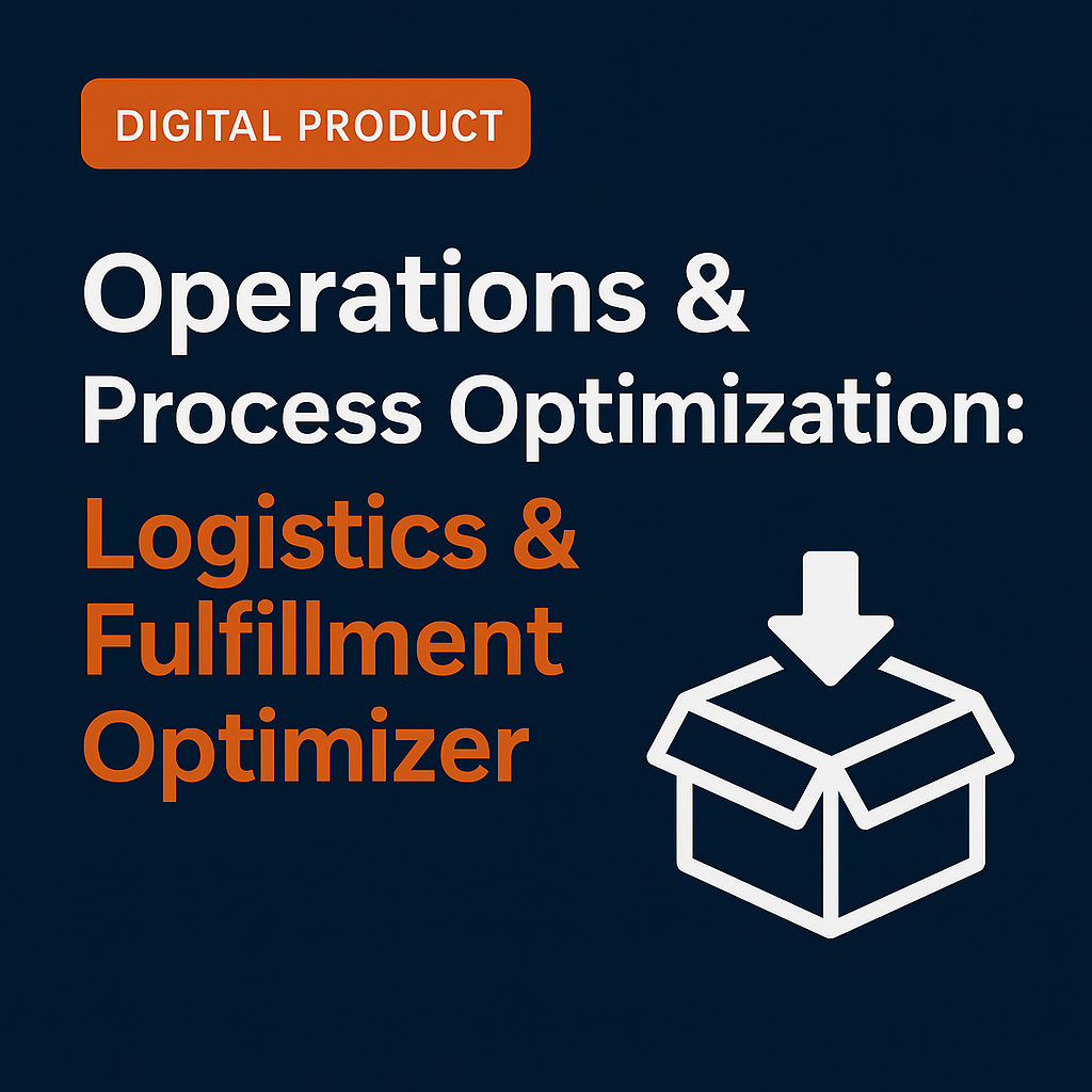 Operations & Process Optimization: Logistics & Fulfillment Optimizer
