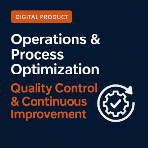 Operations & Process Optimization: Quality Control & Continuous Improvement