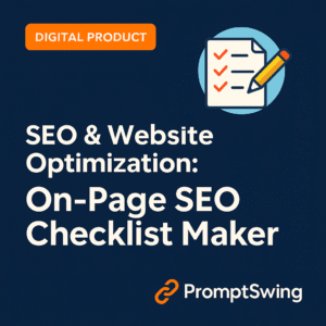 SEO & Website Optimization: On-Page SEO Checklist Maker